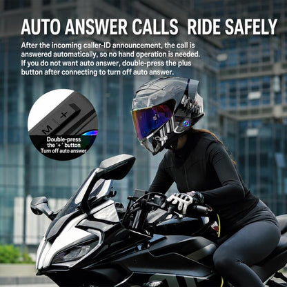 X10 Motorcycle Helmet Waterproof Bluetooth Earphone, Black Soft Mic, Black Hard Mic, Black 2 in 1