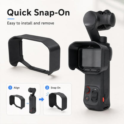 Screen Sun Hood Multi-Directional Anti-Glare Screen Shade Cover, For Insta360 Luna Pro