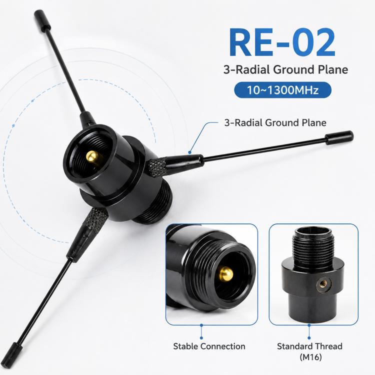 RE-02 Mobile Radio Antenna Ground Plane, Artificial Ground Radial Kit