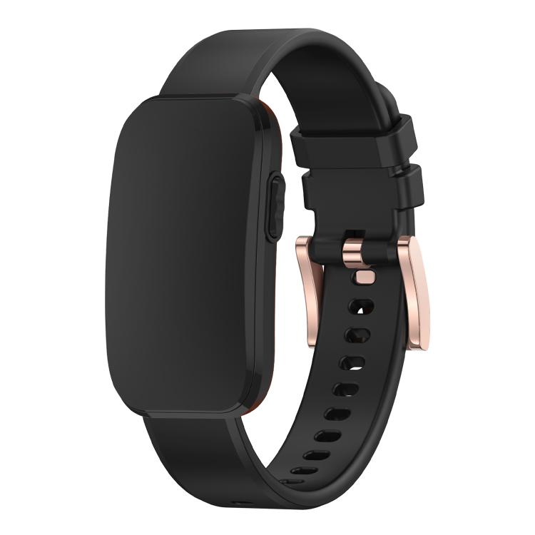 Rose Gold Buckle Solid Color Silicone Watch Band, For CIRQA Smart Band