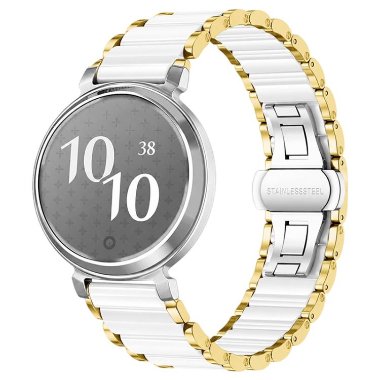 xDfind Ceramic Stainless Steel Watch Band, For Garmin Lily 14mm