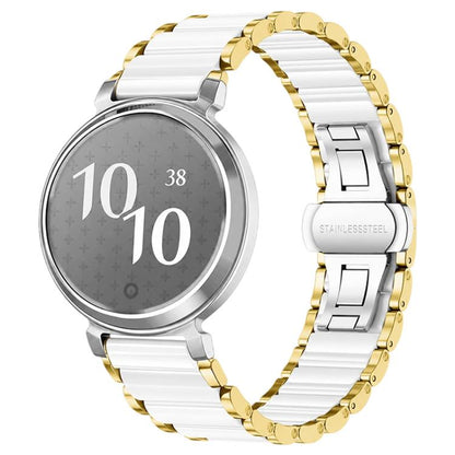 xDfind Ceramic Stainless Steel Watch Band, For Garmin Lily 14mm