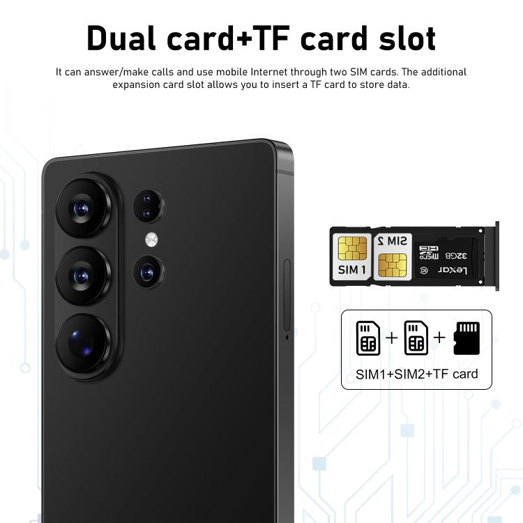 S26 Ultra, 3GB+64GB, 6.6 inch Android 12 MTK6739 Quad Core, Network: 4G, Dual SIM, EU Plug, US Plug, UK Plug, AU Plug