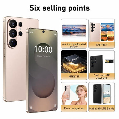 S26 Ultra, 3GB+64GB, 6.6 inch Android 12 MTK6739 Quad Core, Network: 4G, Dual SIM, EU Plug, US Plug, UK Plug, AU Plug