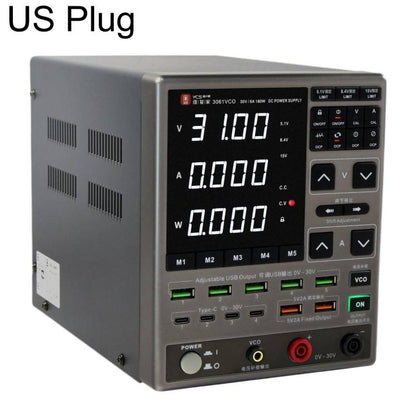 YCS 3061VCO 30V / 6A Adjustable Digital Display DC Power Supply with OCP Protection, EU Plug, US Plug