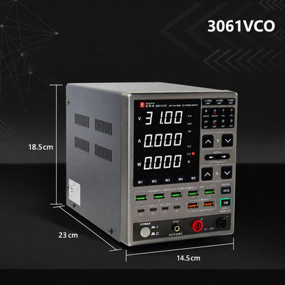 YCS 3061VCO 30V / 6A Adjustable Digital Display DC Power Supply with OCP Protection, EU Plug, US Plug