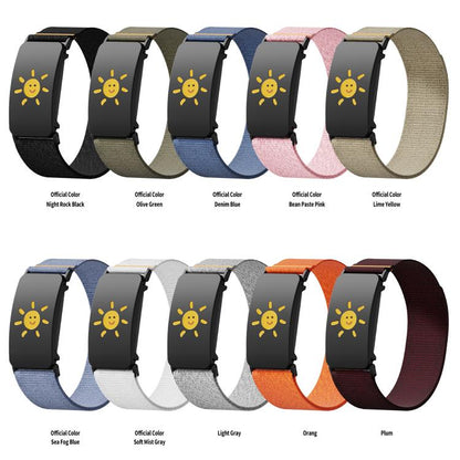 Epoxy Resin Metal Frame Nylon Watch Band, For Garmin CIRQA Smart Band