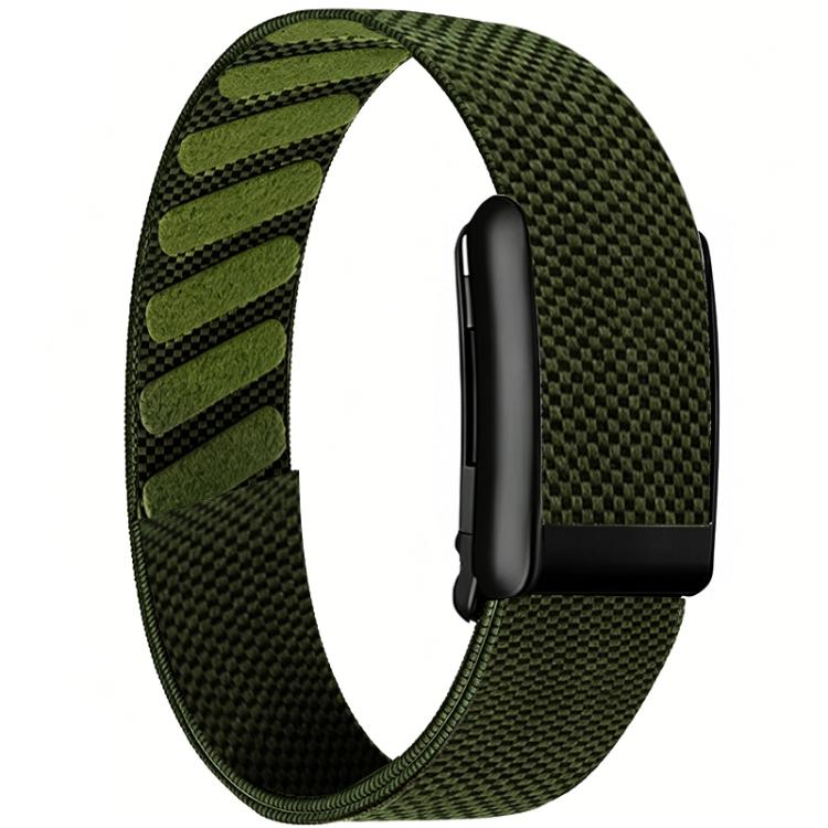 Metal Black Frame Nylon Elastic Arm Band, For WHOOP 5.0 Electrocardiogram, For WHOOP 5.0 Regular