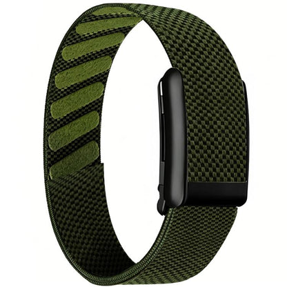 Metal Black Frame Nylon Elastic Arm Band, For WHOOP 5.0 Electrocardiogram, For WHOOP 5.0 Regular