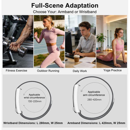 Metal Black Frame Nylon Elastic Arm Band, For WHOOP 5.0 Electrocardiogram, For WHOOP 5.0 Regular