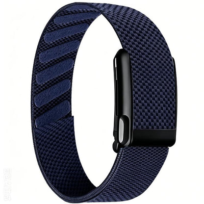 Metal Black Frame Nylon Elastic Arm Band, For WHOOP 5.0 Electrocardiogram, For WHOOP 5.0 Regular