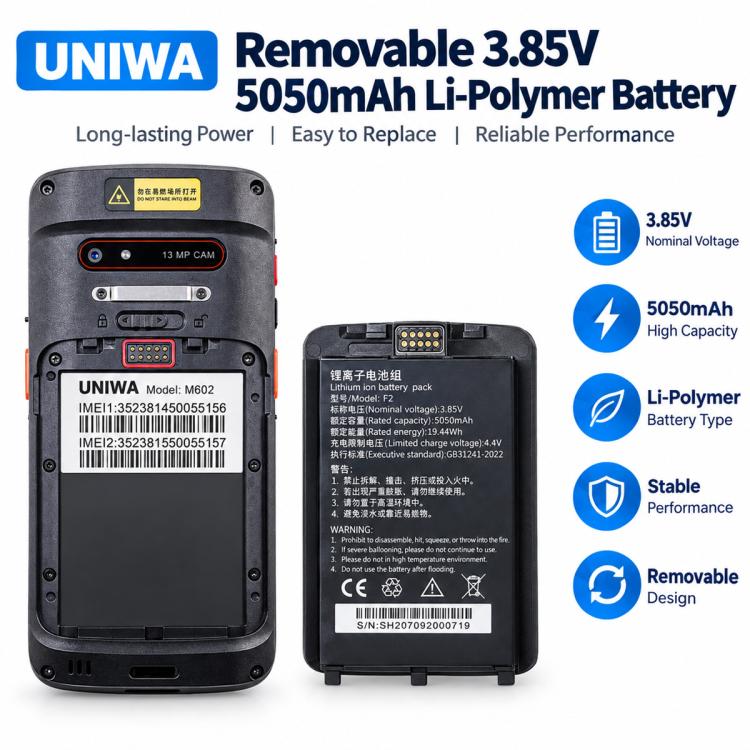 UNIWA M602 Rugged Phone, 4GB+64GB, 6.0 inch Android 15 MediaTek MT6765 Helio P35 Octa Core, Network: 4G, NFC, EU Plug, US Plug, UK Plug, AU Plug