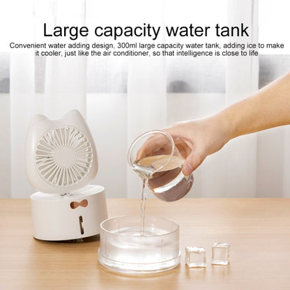 Ventilateur Humidificateur Pulvérisateur Rechargeable de Bureau en Forme de Chat BD-MM1