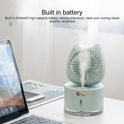Ventilateur Humidificateur Pulvérisateur Rechargeable de Bureau en Forme de Chat BD-MM1