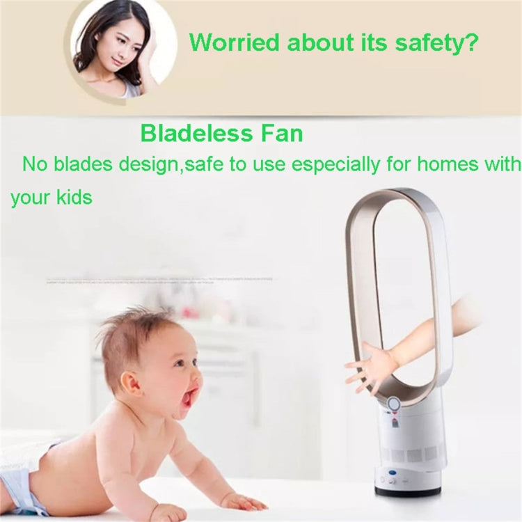 Ventilateur électrique de bureau sans pales, 40 cm, silencieux, oscillant, avec télécommande