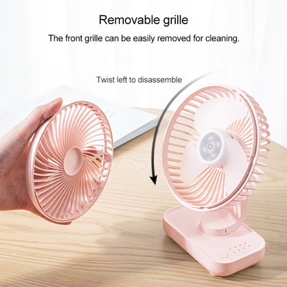 Ventilateur de bureau portatif rechargeable USB D606 4W à quatre vitesses réglables, USB
