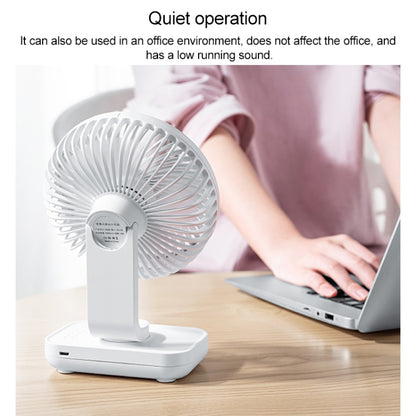 Ventilateur de bureau portatif rechargeable USB D606 4W à quatre vitesses réglables, USB