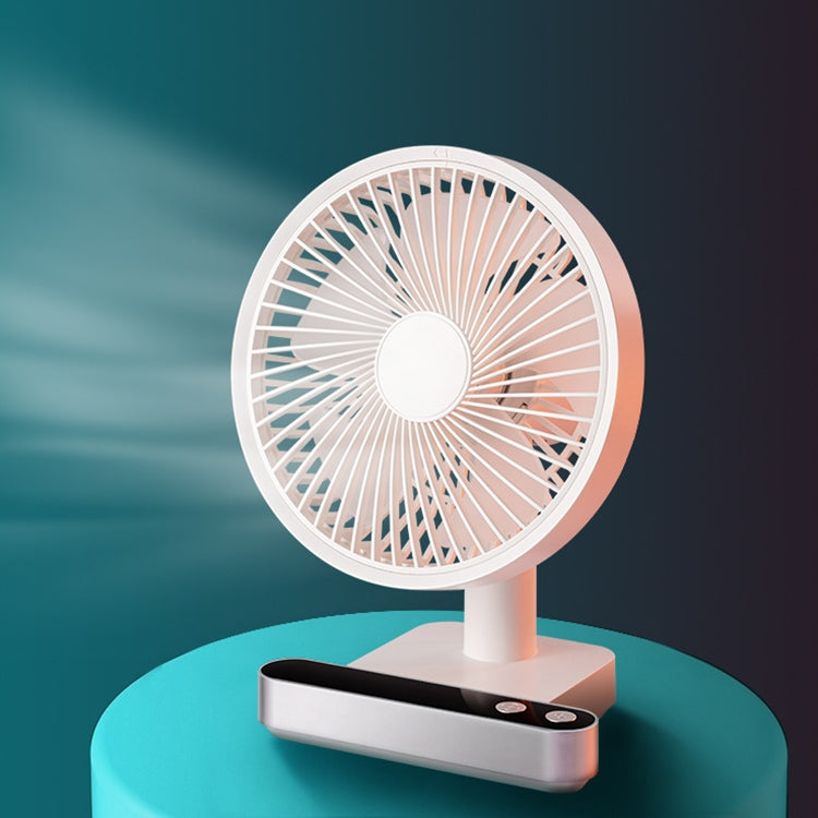 F702 Ventilateur de bureau électrique à oscillation automatique avec écran LED