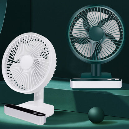 F702 Ventilateur de bureau électrique à oscillation automatique avec écran LED