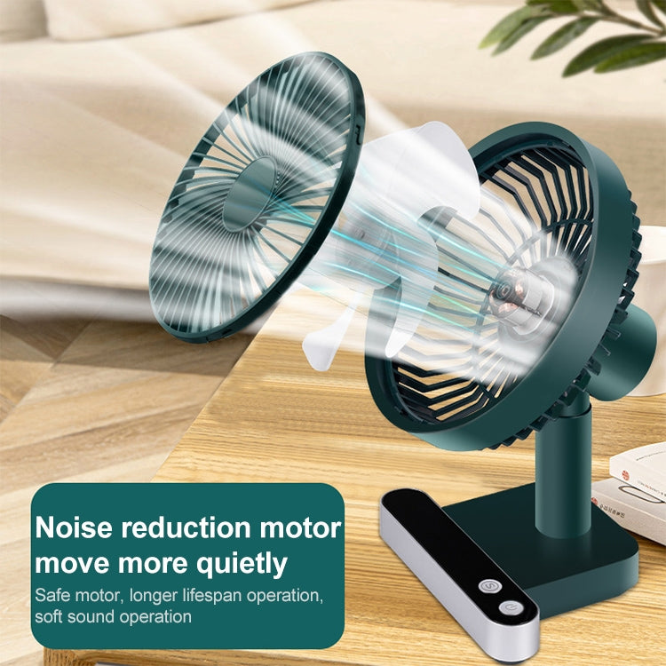F702 Ventilateur de bureau électrique à oscillation automatique avec écran LED