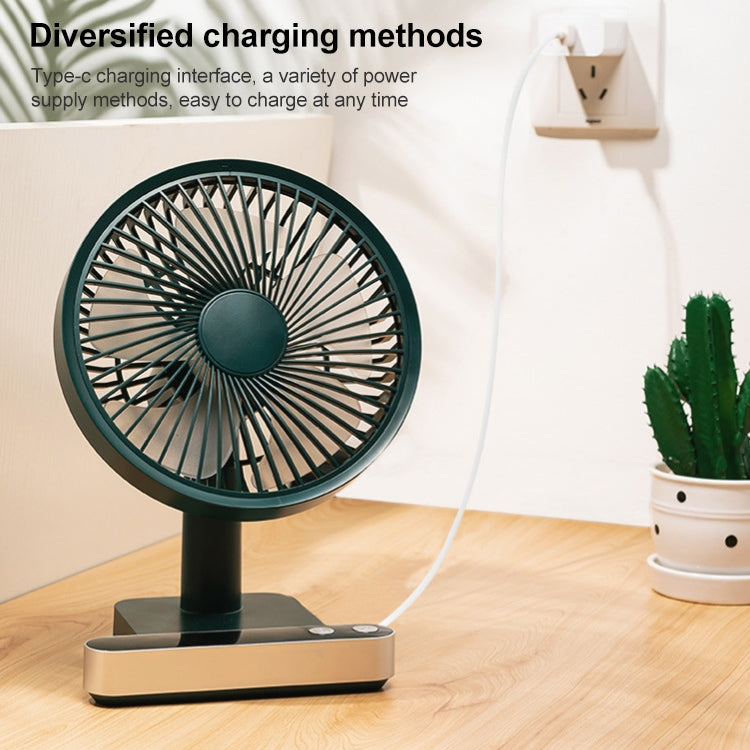 F702 Ventilateur de bureau électrique à oscillation automatique avec écran LED