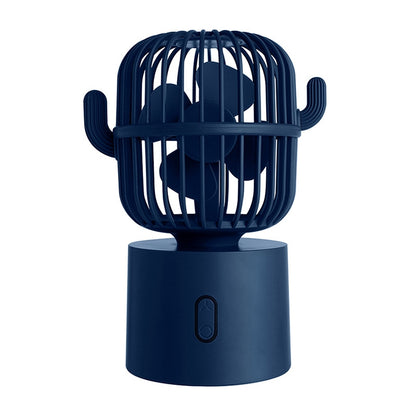 F6 Cactus Mini ventilateur portable USB avec tête oscillante, ventilateur électrique de bureau portatif