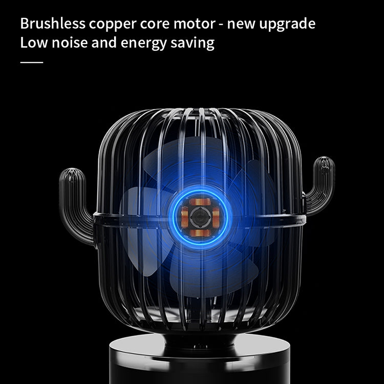 F6 Cactus Mini ventilateur portable USB avec tête oscillante, ventilateur électrique de bureau portatif