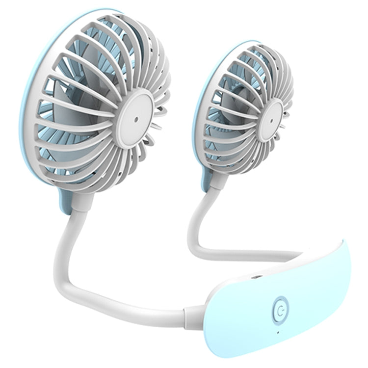 F6 Mini Ventilateur Suspendu au Cou Extérieur, Rechargeable par USB, Petit Ventilateur Paresseux