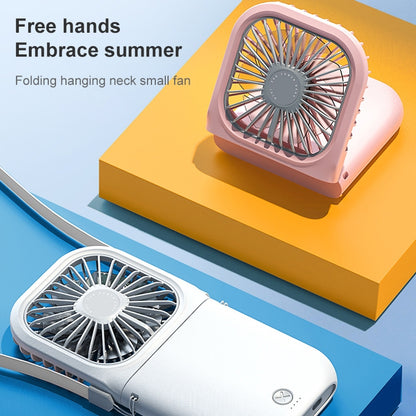 Ventilateur portable de galvanoplastie F20, pliable, silencieux, USB, pour le cou, F20 (blanc), F20 (rose), F20 (vert), F20 (bleu)