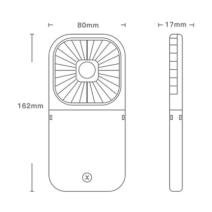 Ventilateur portable de galvanoplastie F20, pliable, silencieux, USB, pour le cou, F20 (blanc), F20 (rose), F20 (vert), F20 (bleu)