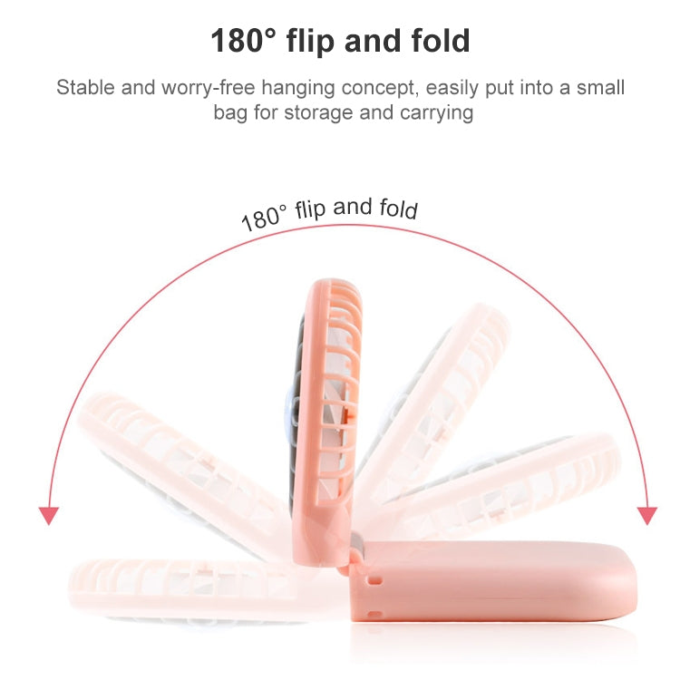 Ventilateur portable de galvanoplastie F20, pliable, silencieux, USB, pour le cou, F20 (blanc), F20 (rose), F20 (vert), F20 (bleu)