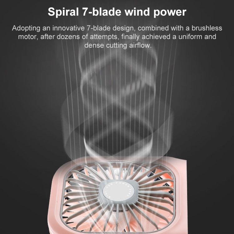Ventilateur portable de galvanoplastie F20, pliable, silencieux, USB, pour le cou, F20 (blanc), F20 (rose), F20 (vert), F20 (bleu)