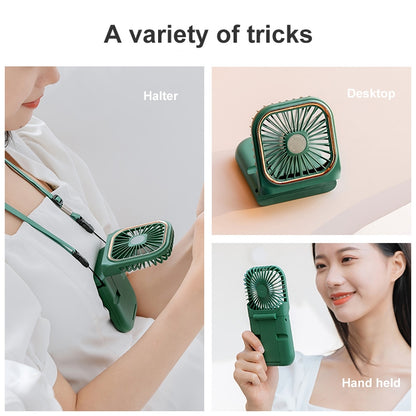 Ventilateur portatif électrolytique F30, ventilateur de bureau pliable silencieux USB, ventilateur de cou, version améliorée, F30 (rose), F30 (vert), F30 (bleu), F30 (blanc)