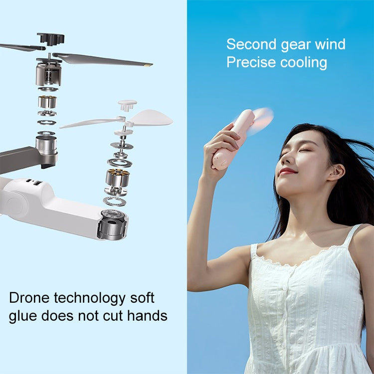 Xiaomi Youpin JISULIFE F8 Multifunctional Mini Fan Handheld Folding Fan, F8 (Brown), F8 V, F8 (White)