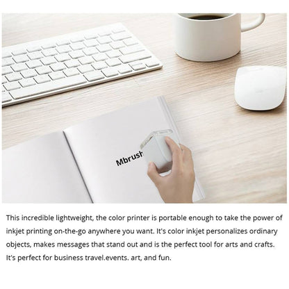 MBrush01 1200 DPI Mini Portable Colorful Printer
