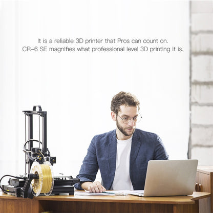 CREALITY CR-6 SE 350W Intelligent Leveling-free DIY 3D Printer, Print Size : 23.5 x 23.5 x 25cm, EU Plug, CR-6 SE