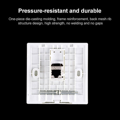 CAT.6 Shielded Pass-through Network Module, Single Port Panel + Shielded Pass-through, Single Port Panel+Shielded Pass-through