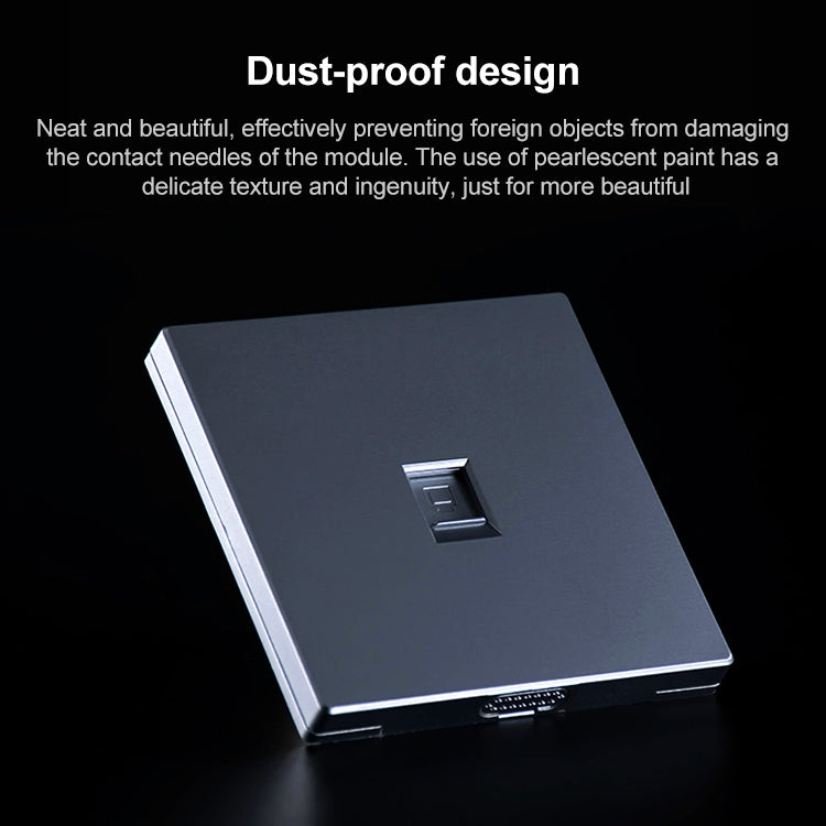 CAT.6 Shielded Pass-through Network Module, Dual Ports Panel + Shielded Pass-through, Dual Ports Panel+Shielded Pass-through