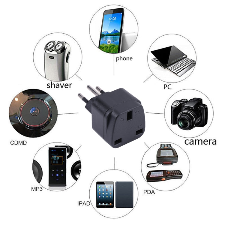 Portable UK to Small South Africa Plug Socket Power Adapter, UK to Switzerland, UK to South Africa, UK to EU 10A/16A