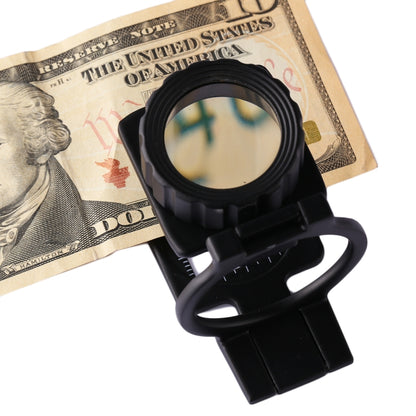 10X Foldable Metal Dual Lens Magnifier Desk Table Mount Magnifier, 20X