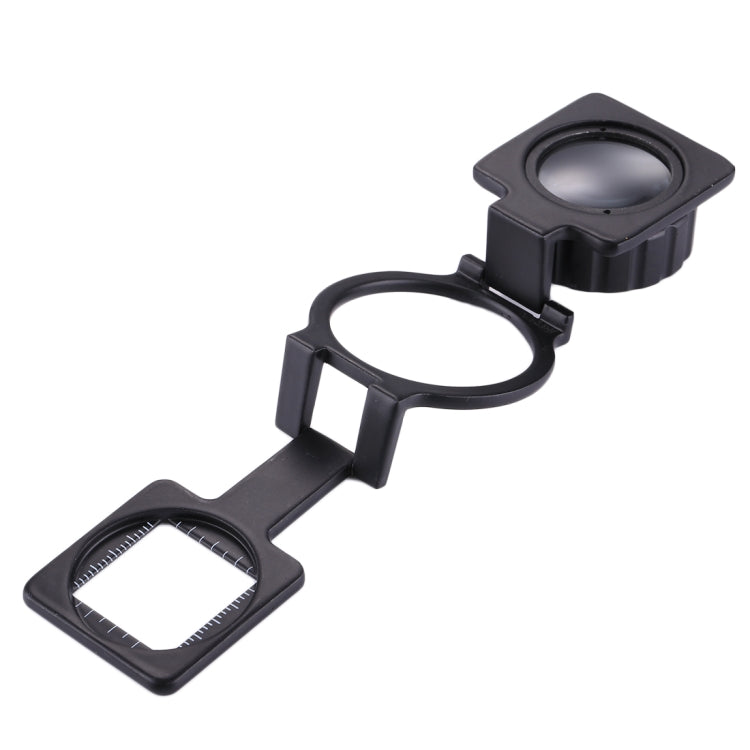 10X Foldable Metal Dual Lens Magnifier Desk Table Mount Magnifier, 20X