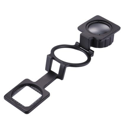 10X Foldable Metal Dual Lens Magnifier Desk Table Mount Magnifier, 20X