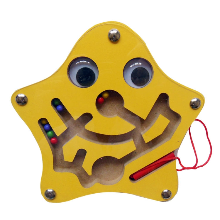 Jouet casse-tête pour enfants, labyrinthe magnétique en bois petite taille animal, Hibou, Coccinelle, Tortue, Singe, Étoile de mer, Escargot, Grenouille, Canard, Poisson