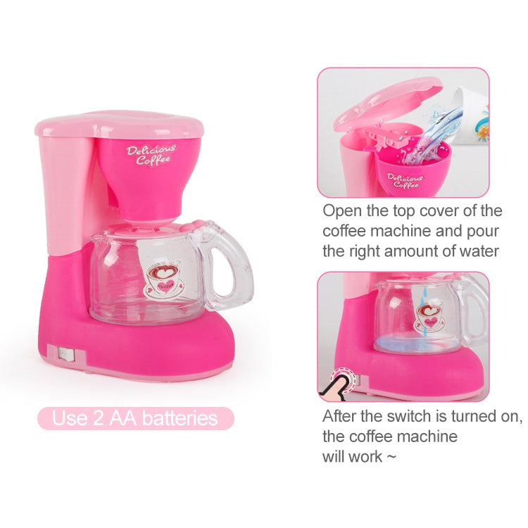 Mini Coffee Machine Pretend Play Children Simulation Appliances Toys, 3696