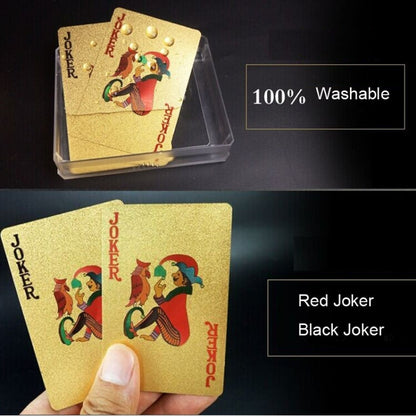 Creative Frosted  Back Texture Plastic From Vegas to Macau Playing Cards Texas Poker Novelty Collection Gift, Golden Tattice Paper Box, Golden Dollar Paper Box, Golden 500 Euro Paper Box, Silver Tattice Paper Box, Mosaic Gold Dollar Paper Box          ...