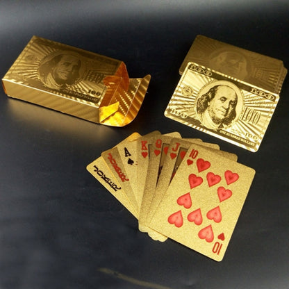 Creative Frosted  Back Texture Plastic From Vegas to Macau Playing Cards Texas Poker Novelty Collection Gift, Golden Tattice Paper Box, Golden Dollar Paper Box, Golden 500 Euro Paper Box, Silver Tattice Paper Box, Mosaic Gold Dollar Paper Box          ...