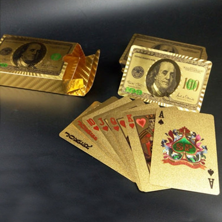 Creative Frosted  Back Texture Plastic From Vegas to Macau Playing Cards Texas Poker Novelty Collection Gift, Golden Tattice Paper Box, Golden Dollar Paper Box, Golden 500 Euro Paper Box, Silver Tattice Paper Box, Mosaic Gold Dollar Paper Box          ...