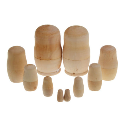 25PCS (5 jeux) Poupées russes créatives de 5 couches à faire soi-même, 25PCS Poupées de 5 couches à faire soi-même
