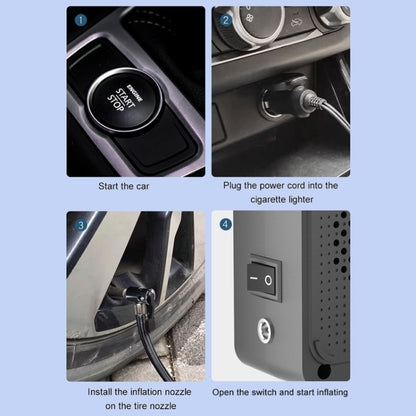 12V Portable Car Tire Air Pump Style:Mechanical Version, Mechanical Version
