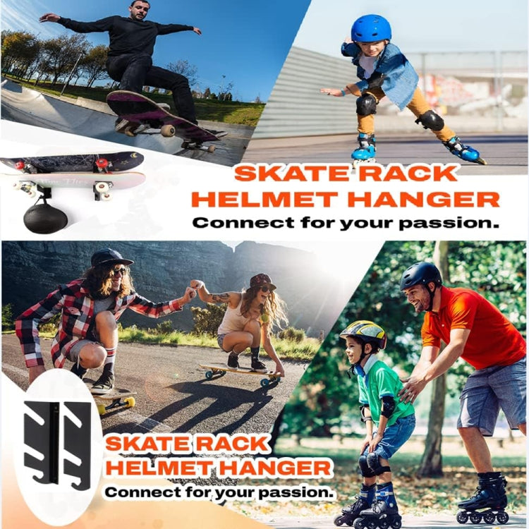 YX018 1 paire de supports muraux pour skateboard à quatre roues, YX018